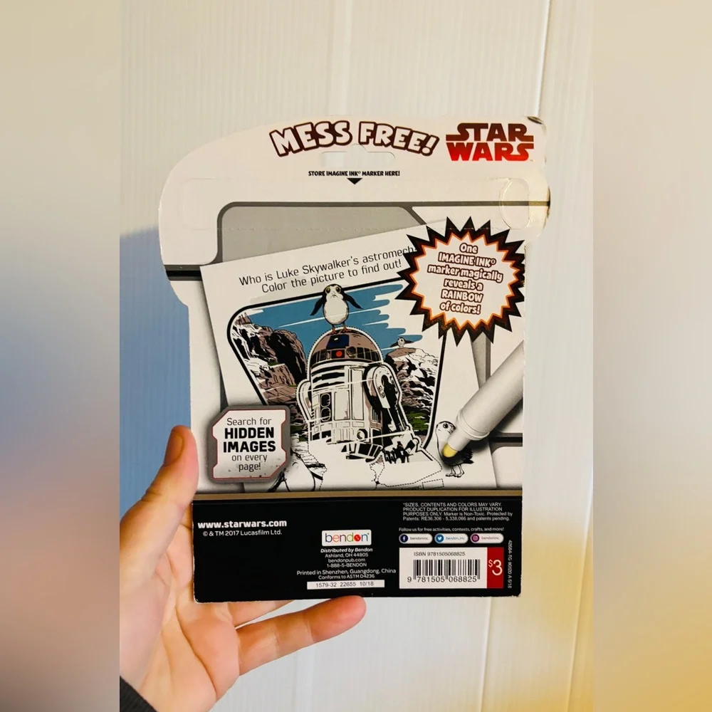 Star Wars R2-D2 Magic Ink Activity Book - Black, White, Red